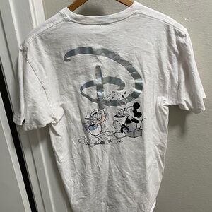 DISNEY x VANS T-Shirt - White, Mickey Mouse, Donald Duck Music Size M